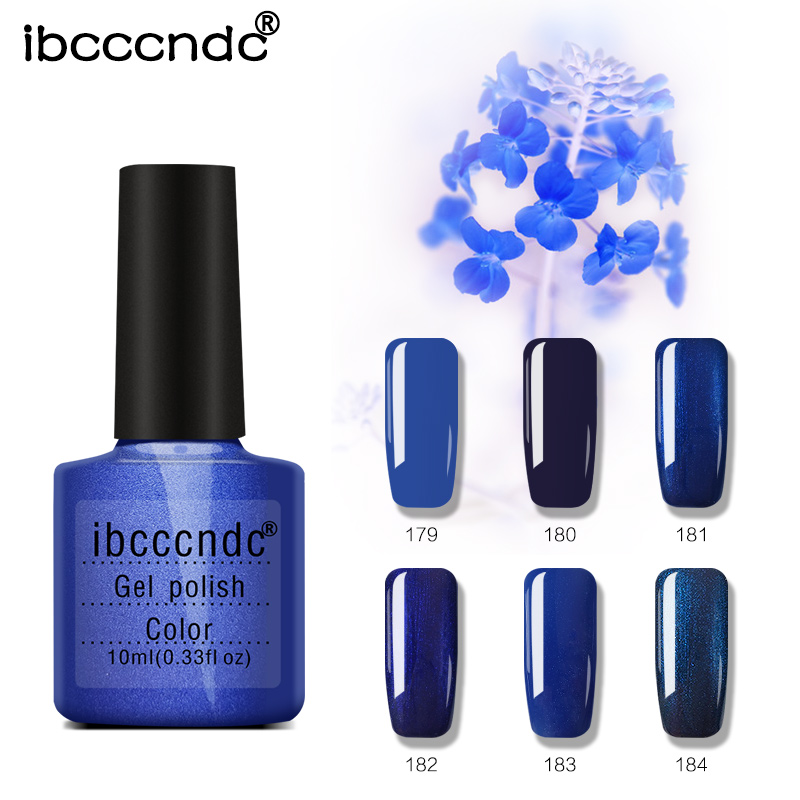 

10ml Dark Blue Series UV Gel Nail Polish Long-Lasting Soak-off LED Gel Varnish Lacquer Nail Art Design Manicure Base Top Coat, 173