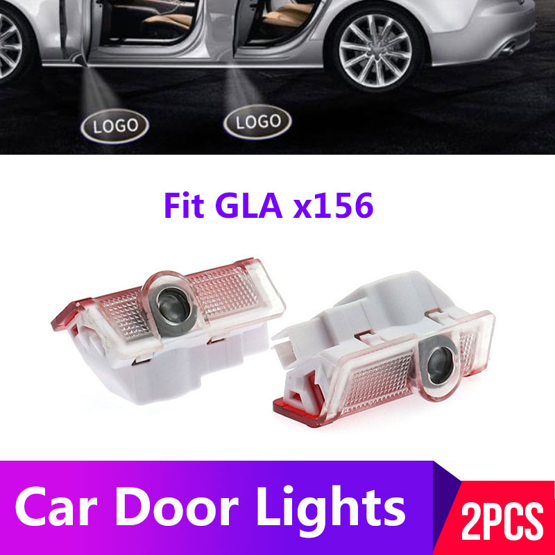 

2PCS Car Led Door Light Welcome Projection Lamp Laser For x156 GLA 200 250 260 Car Accessories