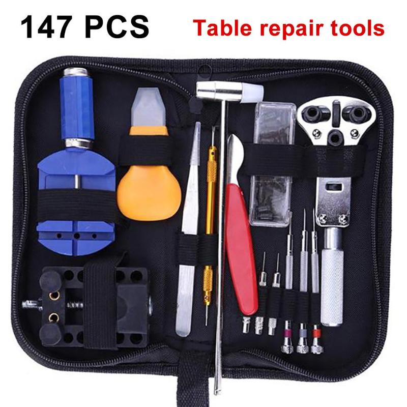 

147pcs Watch Repair tool Kit Watch Link Pin Remover Back Case Opener Spring Bar Remover Horlogemaker Watchmaker Fix instrument