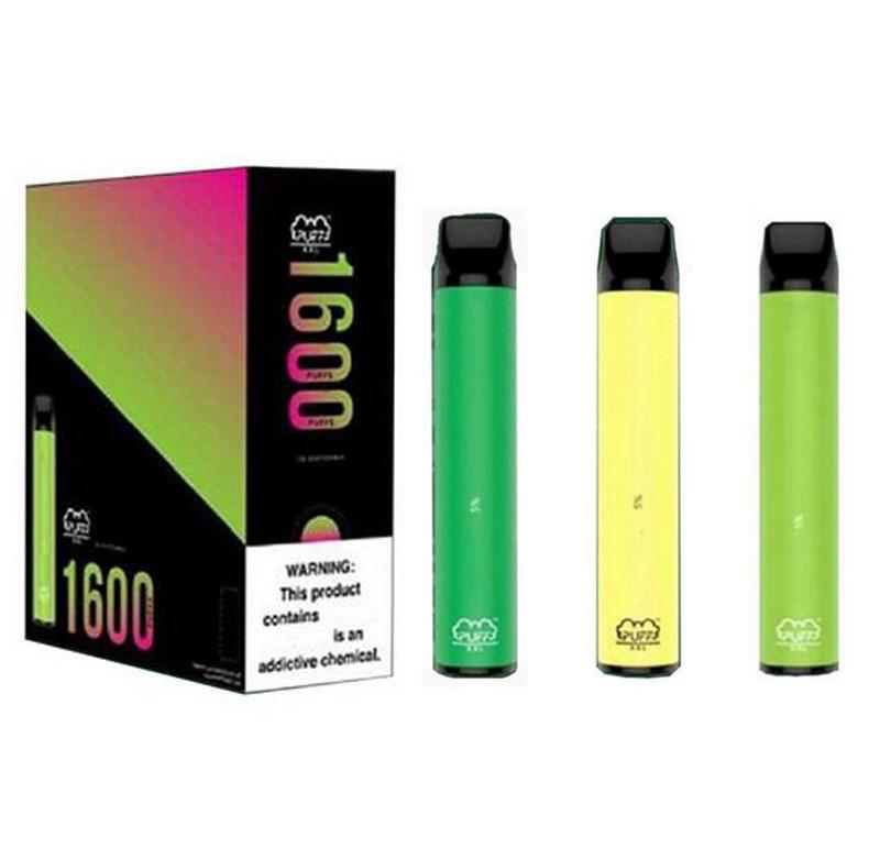 

Top quality Puff XXL 1600 puffs Disposable With Valid Scratch Code Vape Pen Device Starter Kits Disposable Device Kits Puff Xtra Plus