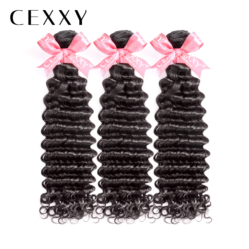 

OneCut Hair Deep Wave 8"-30 Inch P Malaysian Remy Hair Natural Color 3PCS 100% Human Hair Weave Bundles 34 Inch Bundles