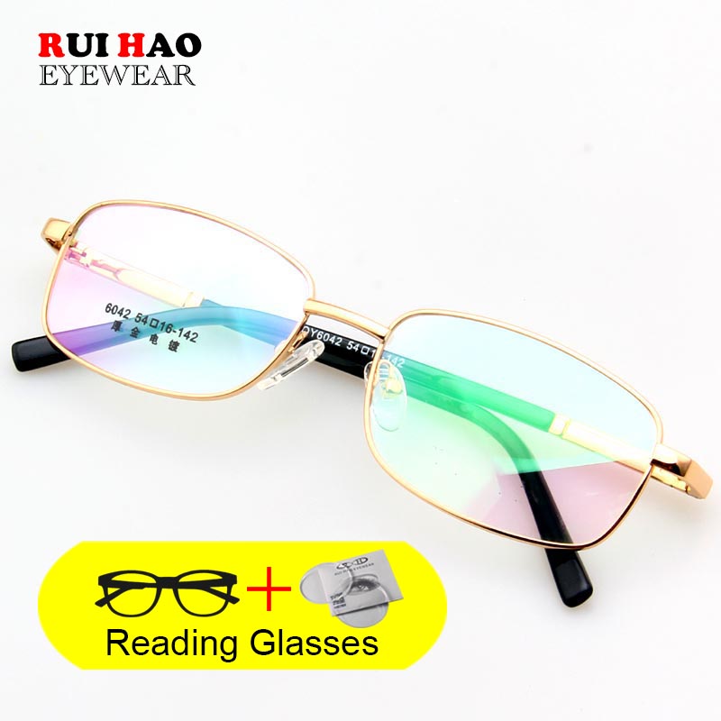 

RUI HAO EYEWEAR Reading Glasses Presbyopic Eyeglasses Read Spectacles Optical Prescription Full Rim Rectangle Glasses Frame