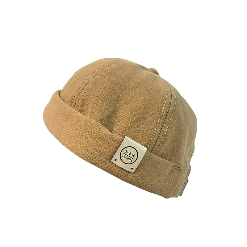 

New 4 colors Hip Hop Men Hat Retro Skullcap Adjustable Brimless Hat Breathable Beanie Hat Sailor Cap