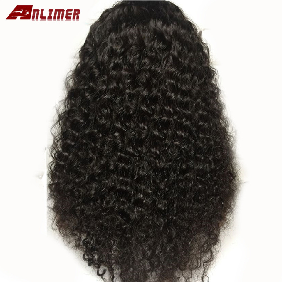 

Side Part 2*4'' Curly U Part Human Hair Wigs For Women 150% Indian Remy Hair Kinky Curly Glueless Upart Human Hair Wigs Anlimer, Natural color