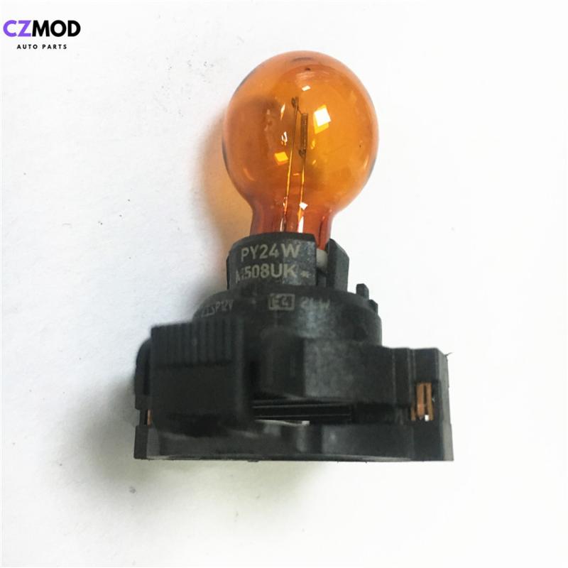 

CZMOD Original PY24W 12V 24W Amber Car Front Rear Indicators Bulb E4 PY24W 1300610092 car light accessory(Used, As pic