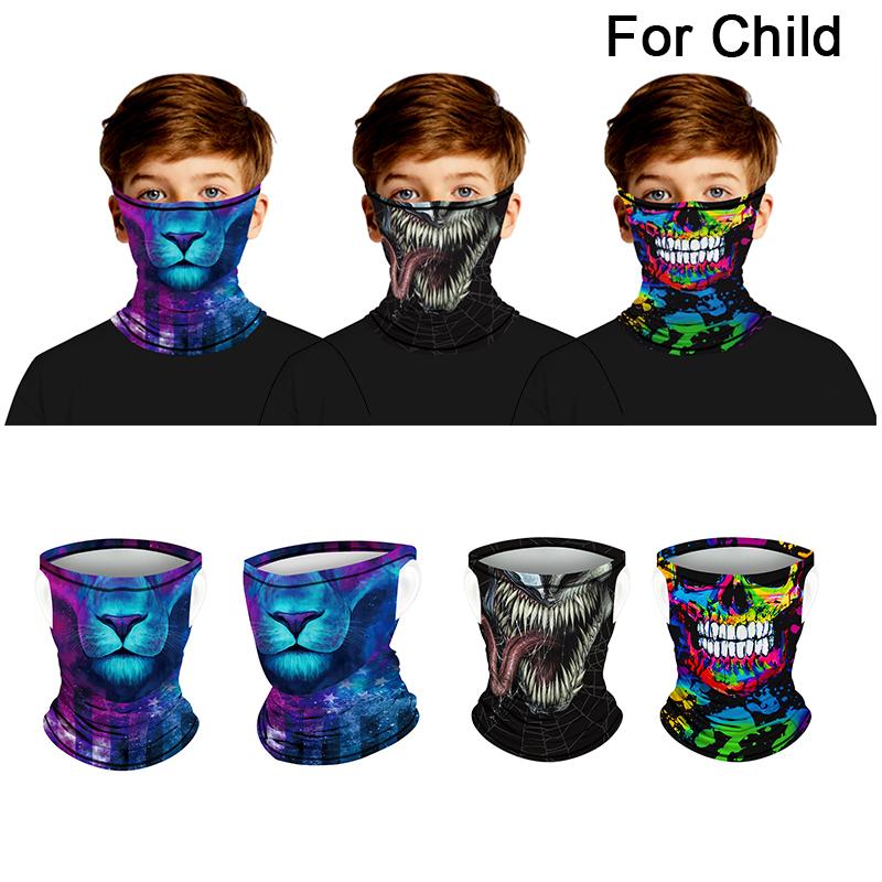 

1PCS Sunscreen Breathable Mask Face Scarf For Cycling Hiking also Child Halloween Outdoor Gears Reuseable Fahsionable