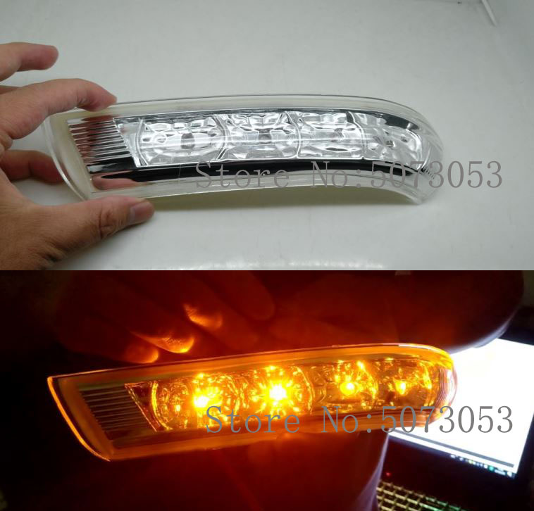 

Side Rearview Mirror LED Turn Signal Light Indicator Lamp For Santa Fe 2010 2011 2012 For Verax IX55 2007-2012, As pic