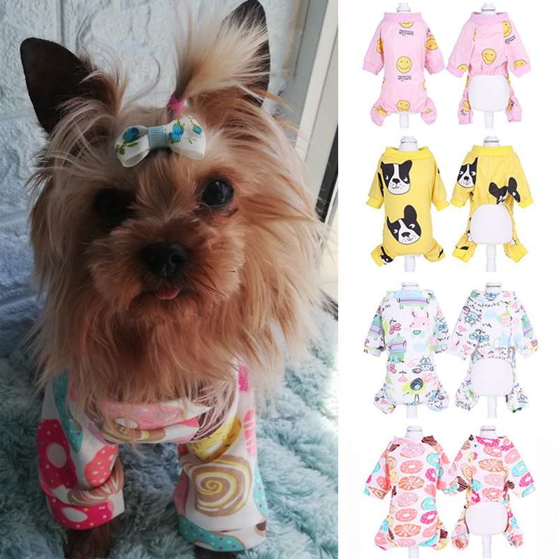 

Dog JumpSuit Pajamas Cute Floral Pet Clothes Puppy Cat Pajamas Overalls Sweet Pet Nightshirt for Small Medium Large Dog Dropship, Pink