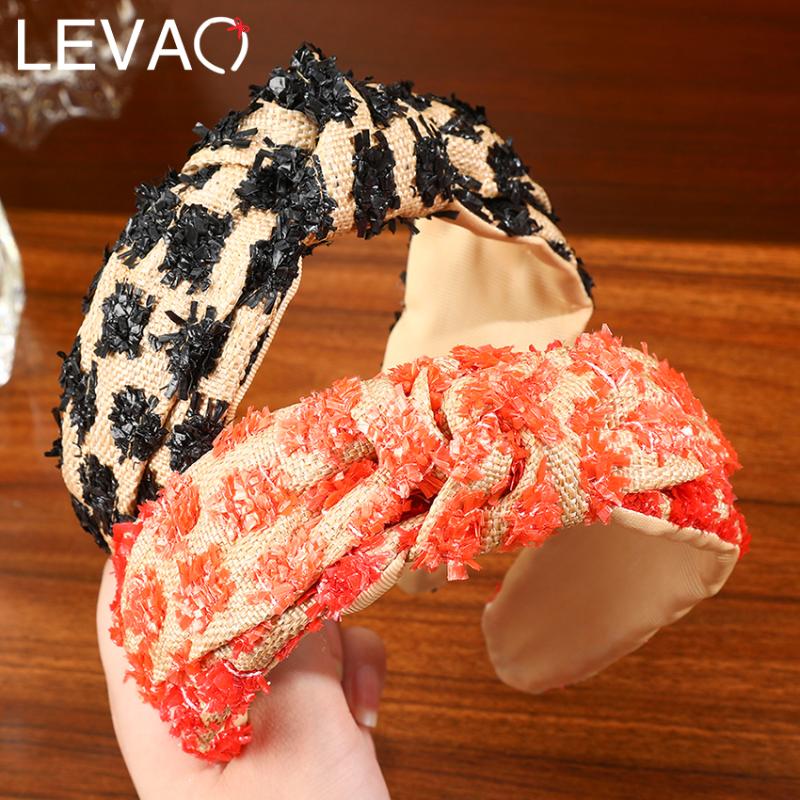 

Levao Retro Tassel Headband Summer Raffia Straw Weaving Hairband Knotted Hair Hoop Head Bezel Bands for Women Hair Accessories