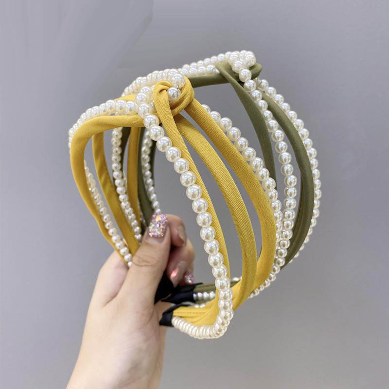 

Fashion pearl women hair sticks sweet women designer headbands girls headband hair accessories for women designer head bands, Silver