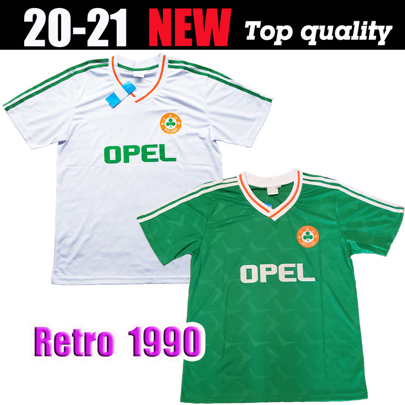 

Top thailand 1990 Home Ireland Retro soccer jersey Irish football shirt Republic of Ireland National Team Jerseys World cup soccer kit green