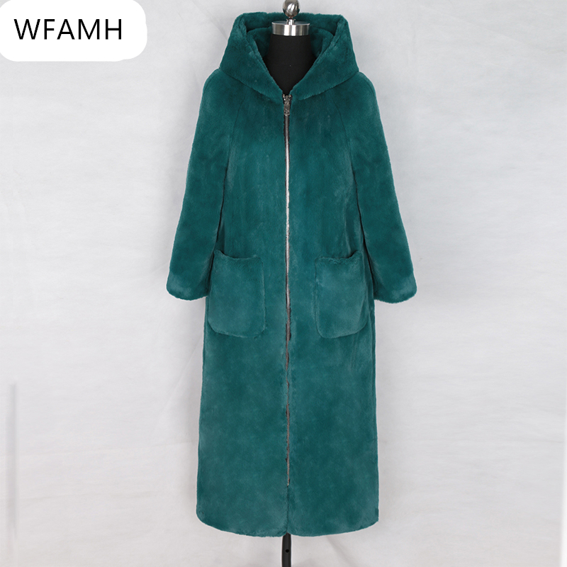 

new winter warm long faux fur coat with hood long sleeve fashion zipper black furry fake fur coat and plus size