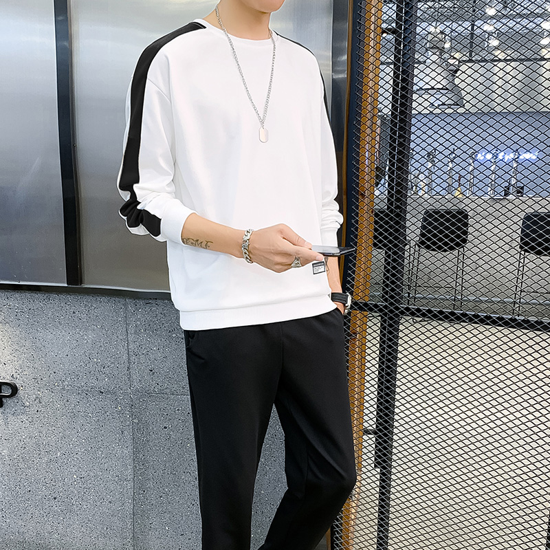 

Men Tracksuits Spring Casual Mens Set Outwear Sweatshirts Sweartpants Two Piece Set Male Breathable Sweat Suits Man Fashion 2020, Black