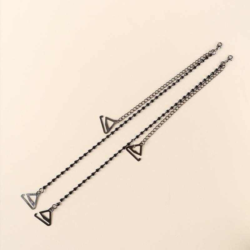 

2Pcs/pair Fashion Elegant Adjustable Sparkly Crystal Bra Straps Women Luxury Party Dress Accessories Metal Shoulder Straps