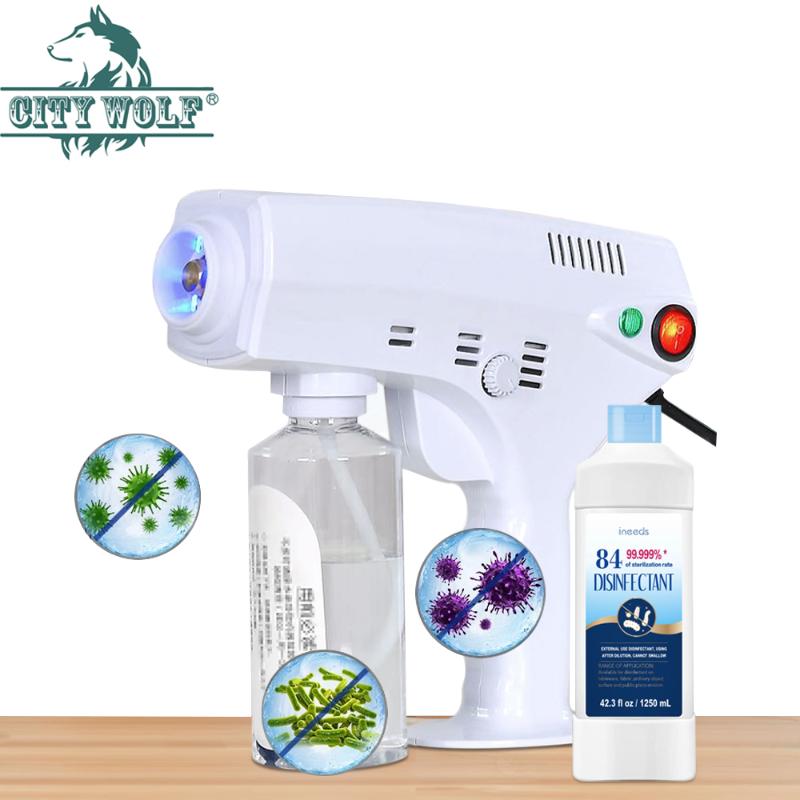 

Nano steam spray gun disinfection gun with 84 disinfection spray deodorization atomizer hair 110v220v EU/US plug