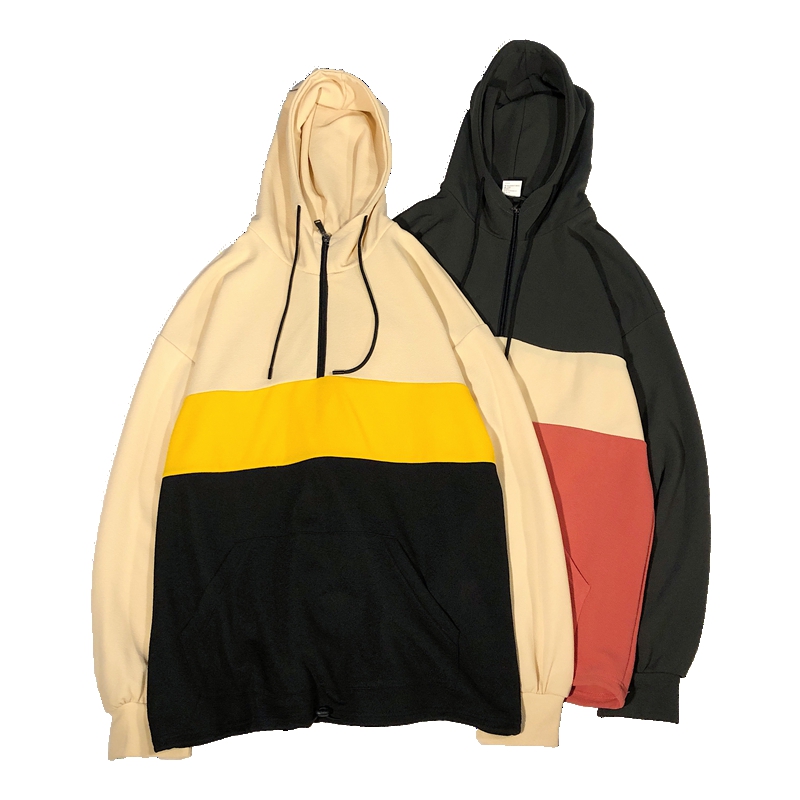 wholesale color block hoodies