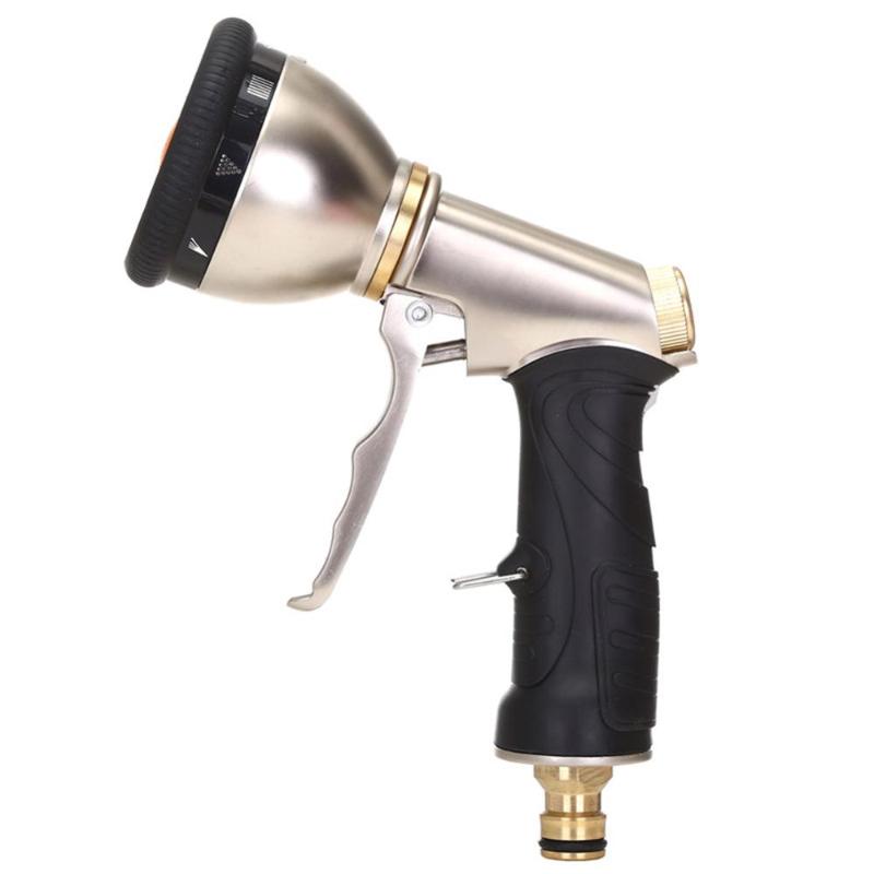 

On salling! High Pressure Water Gun Metal 9 Function Garden Car Wash Electroplating Multifunctional High-pressure Water Gun