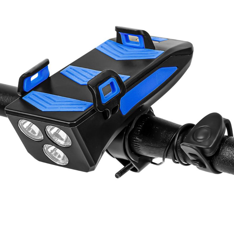 

Waterproof 4 in 1 Bicycle Light with Bike Horn/Phone Holder/Power Bank Bicycle Lighting