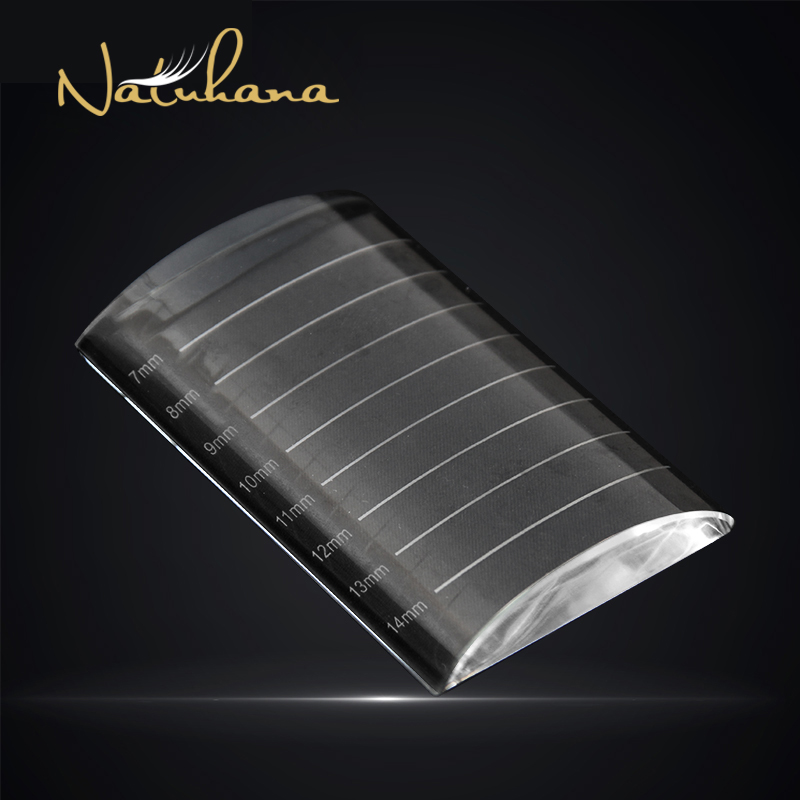 

NATUHANA Transparent Eyelash Extension Crystal Glue Holder Pallet Ceramic False Lash Tile Eyelash Stand Makeup Tool