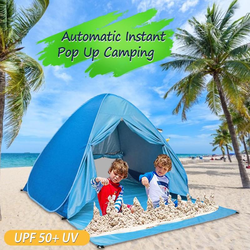 

Portable Outdoor Automatic Tent Instant Up Camping Tent Travel Beach Anti UV Shelter Fishing Hiking Picnic Sun Shelter