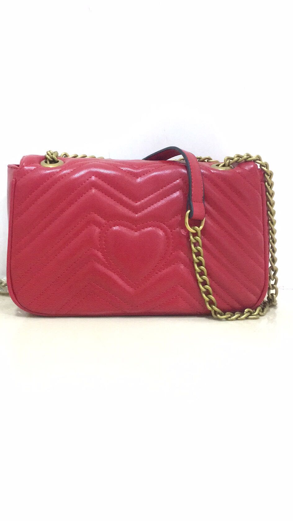 

Top Quality 8 colors Women Shoulder bag gold and silver chain bag Crossbody Pure color handbag crossbody Messenger tote bag purse wallet #58, Red gold