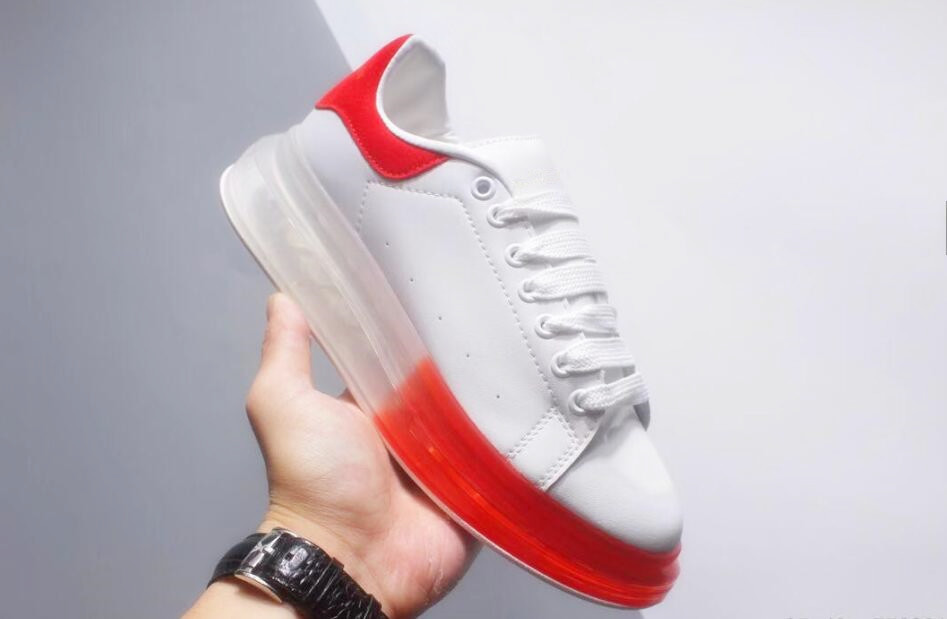 

20 Color Graffiti Casual Shoe Fashion Black Velvet Real Leather Shoe Men Women Casual Shoes White Summer Run Shoes, White/red-inflatable sole