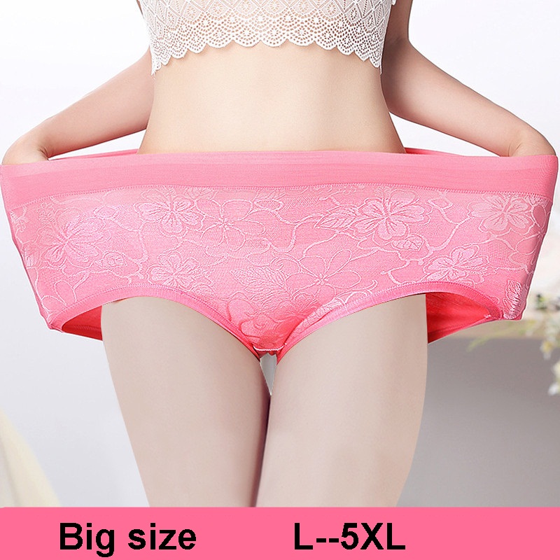 

3pcs/lot 2020 new fashion bamboo fibre plus big size panties seamless panty women big size briefs high waist ladies' underwear, Multi