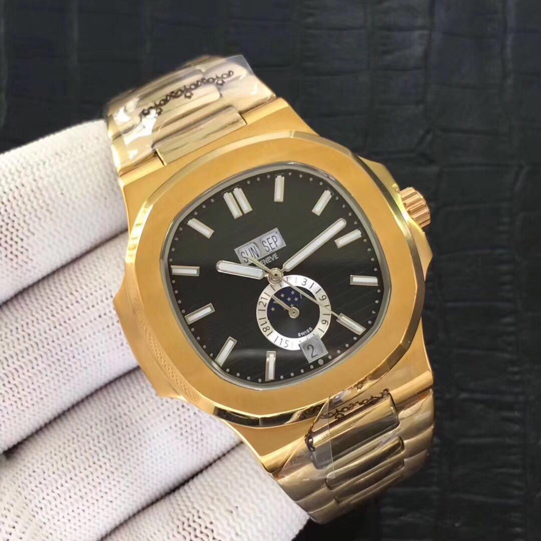 

The nautilus.Series high-end men's mechanical watches, 5726 sports series, 3A quality men's automatic watches, sun, moon and stars, 350
