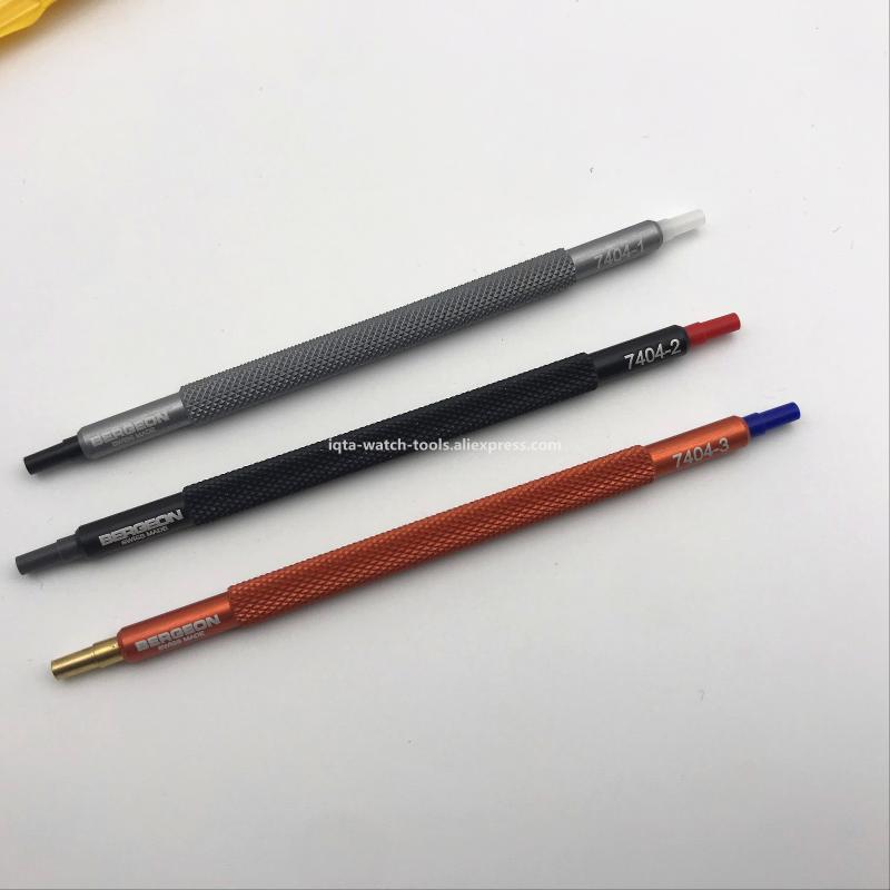 

Bergeon 7404 set of 3pcs Watch Hand Pressers Pusher Fitting Set Kit Watchmakers Repair 5 sizes Tools