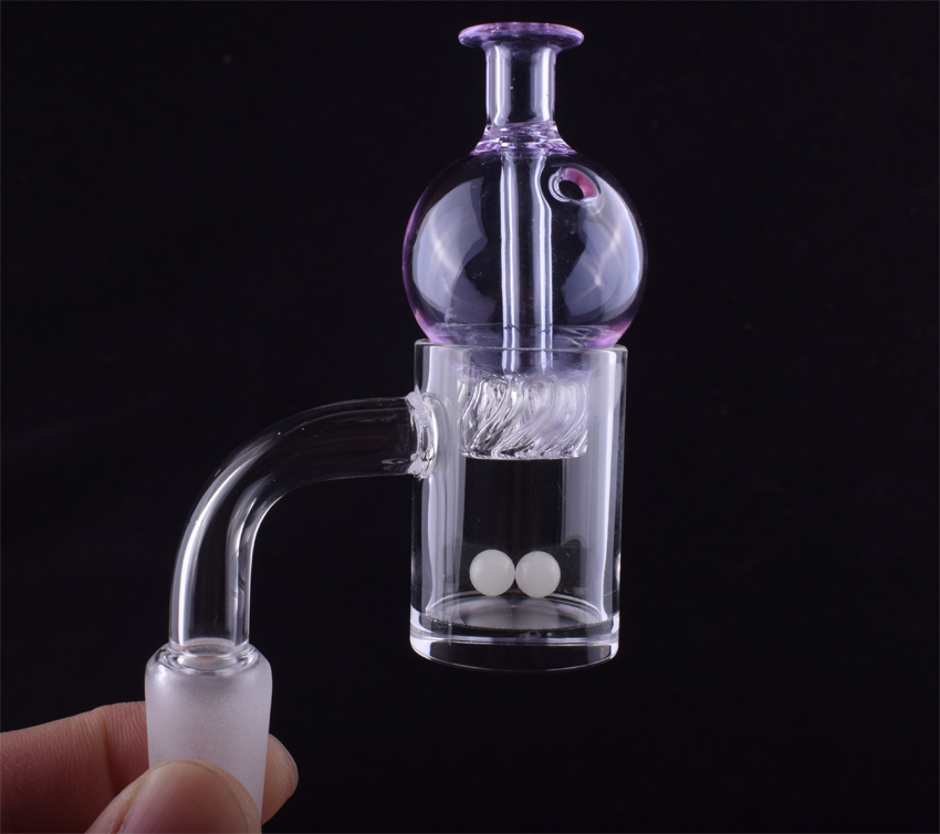 

2020 New 25mm Quartz Banger Nail with Spinning Carb Cap and ruby Terp Pearl Female Male 10mm 14mm 18mm for Dab Rig Bong