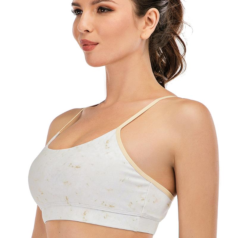 

Active Wear Brassiere Women Clothings Female Print Sports Running Yoga Bra Casual Women Fitness Jogging Crop Vest Top, White