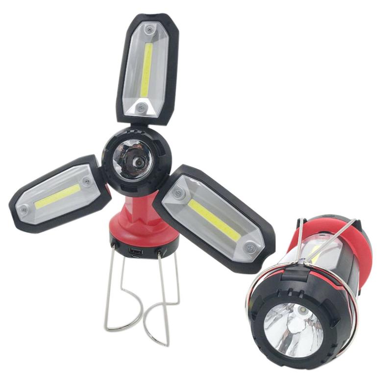 

Foldable Camping Light Lantern Outdoor LED Bulb Lights Reharge Portable LED Lantern Light Home Night Market Tent Lamp