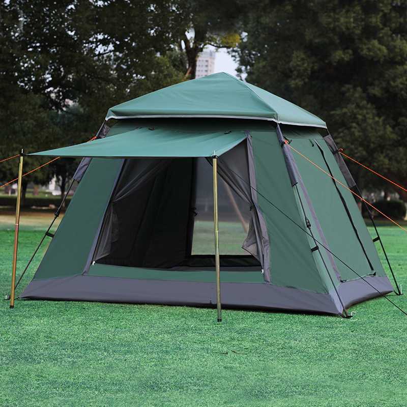 

New 4-5 Person Automatic Camping Tent Double Layer Backpacking Tent Waterproof Portable Outdoor Travel Hiking Sun Shelter