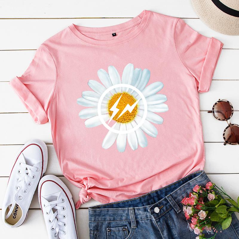 

100% Cotton Plus Size Multi Colors Female T-shirts Women T Shirts Young Lady Girl Summer Tees Tops Students Tshirts, Black