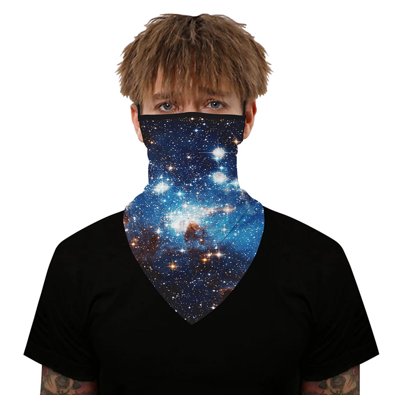 

Outdoor Cycling Hiking Scarf Neck Gaiters Bandanas Sports Face Mask Mutifunction Hanging Ear Anti-UV Smooth Breathable Headband, A62