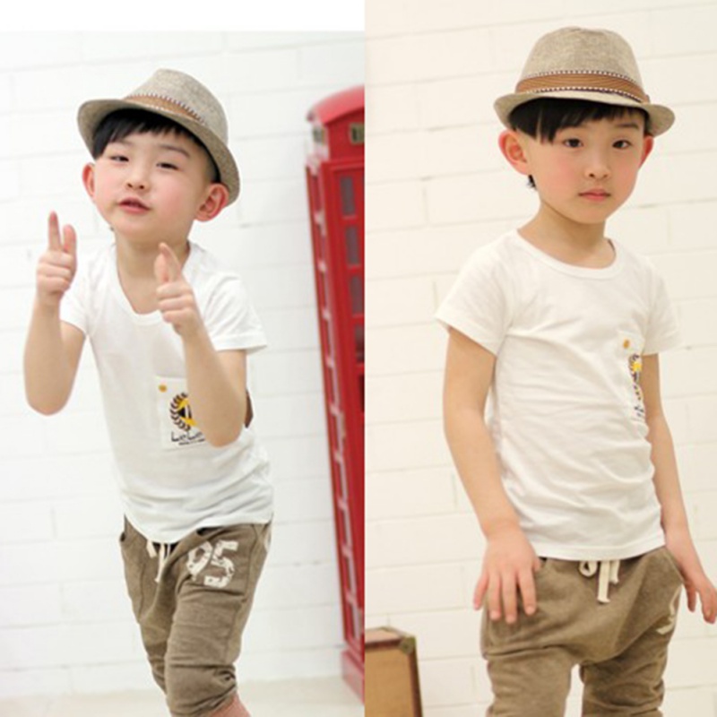 

New Fashion Kids Sun Cap European American Style 2-6T Baby Boys Girls Hat Baby Cup Hat Children Jazz Straw Cap, Blue