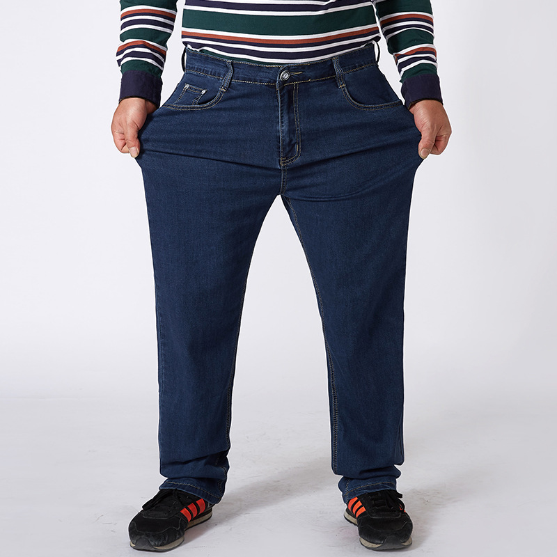 

Hip Hop Baggy Jeans Men High Quality Mens Loose Wide Leg Denim Pants Blue Jeans Trouser Spring Autumn Plus Size 46 48 52, 8661