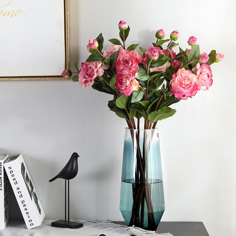 

Luyue 2Heads Artificial Peony Flower Wedding Party Decoration Peony Home Fake Flower Jewelry Dining Plastic single, Green