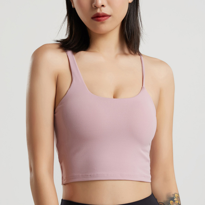 

cross back two ways wear sexy women sport bra padded removable cub push up yoga top fitness running sportswear, Black