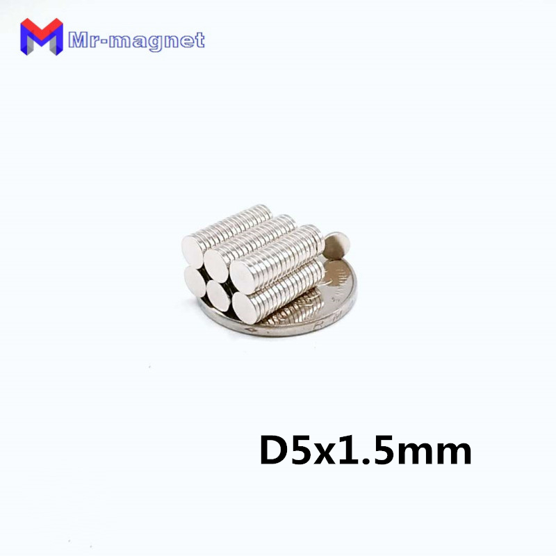 200pcs 5 x 1 5 mm neodymium magnet n35 small round d51 5 5x1 5 mini super strong super powerful magnetic magnets disc for craft-image-555891591