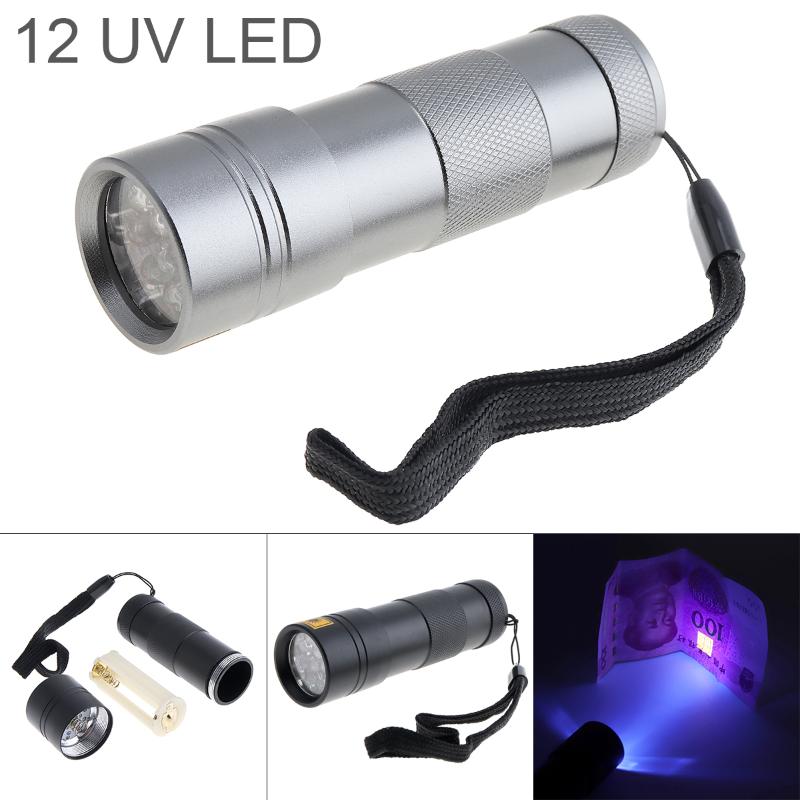 

395nm Aluminum Alloy 12 LED UV Multi-function Support 3 x for Fluorescent Agent Detection / Money Detector