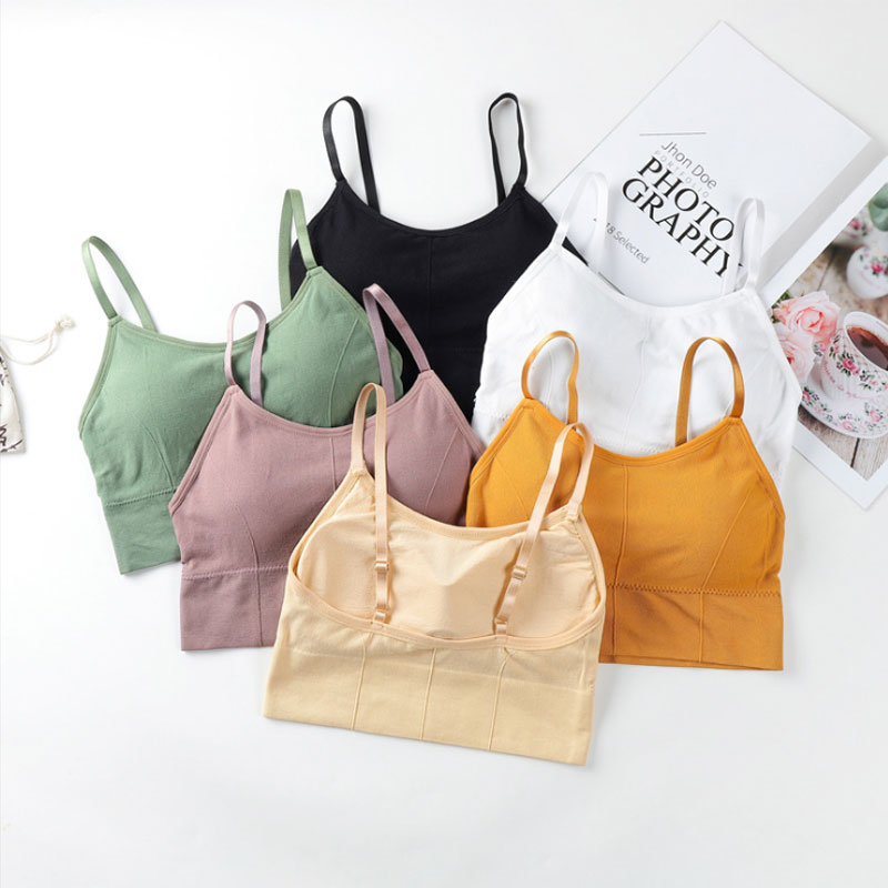 

Women Bras Push Up Sport Top Seamless Sports Bra Shockproof Running Vest Workout Sport Vest Gym Fitness Yoga bra, Black