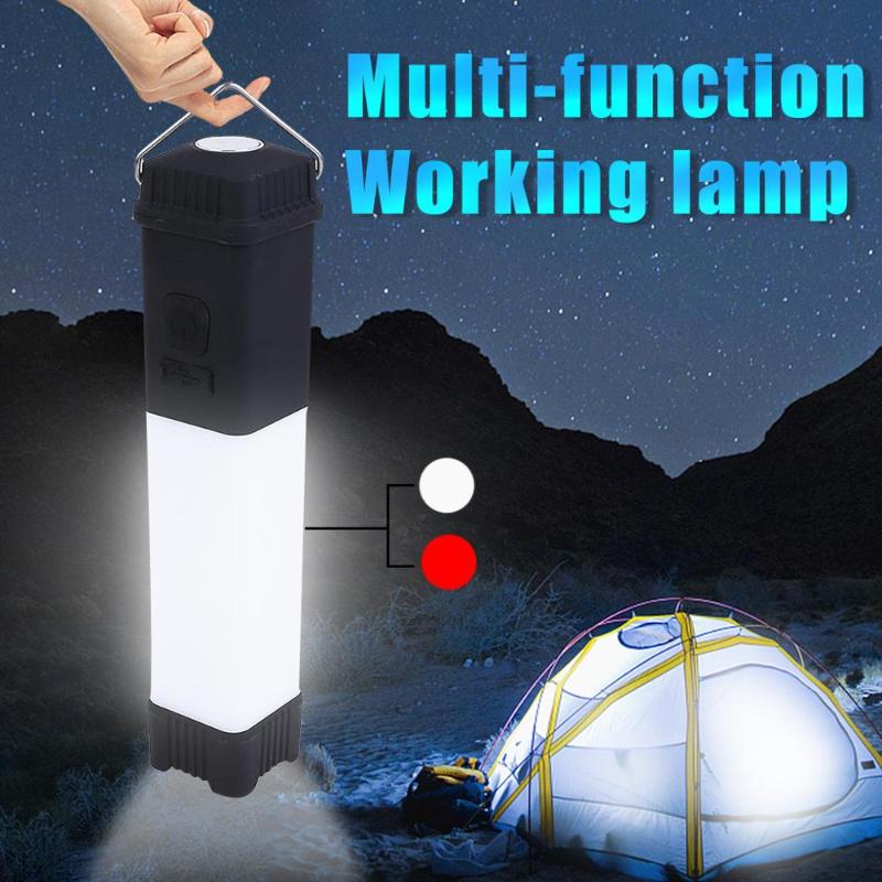 

Portable Lanterns 3 In 1 USB Rechargeable Double Beam Multifuctional LED Camping Hiking Red Emmergency Car Repair Maintenance