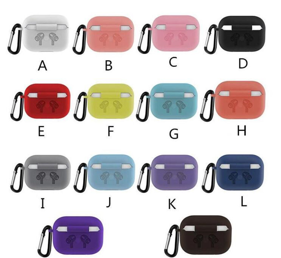 

For Apple Airpods pro wireless version Silicone Case with Anti Lost buckle Soft TPU Ultra Thin Protector Cover for Airpods 3rd Earphone Case, Mix color
