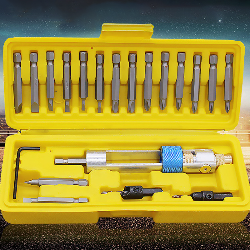 

20pcs/set Multi Screwdriver Tools Set Drill Driver 16 Different Head with Countersink Bits Wrench Tool C1232 e