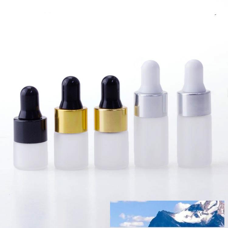 

1 2 3 ML Frost Glass Dropper Bottles Mini Empty Cosmetic Sample Essential Oil Dropping Vials Perfume Liquid Container Bottle Factory price expert design Quality