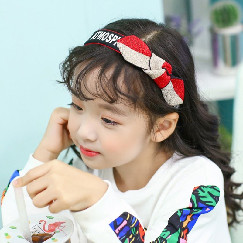 

Cute Girls Colorful Hairband Rainbow Fashion Kid Headband Adjustable Cotton Soft Headwear Letter Printed Women Hair Accessories