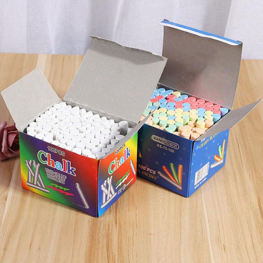 

100PC Sidewalk Chalk For Kids Toddlers Outdoor Side Walk Outside Drive