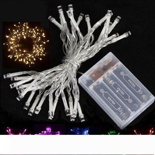 

LED Strings bright 3M 30 LEDs Battery Operated Mini LED Copper Wire String Fairy Sparkle Lights Party