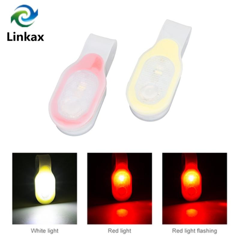 

Mini Flexible Bendable Coat Collar Pocket Light Red Safety Light /White Work Hands Free Lamp With Replaceable 2xCR2032